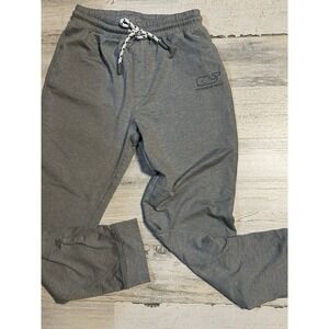 Vineyard Vines Kids Performance Jogger Pants Gray Drawstring Waist S (8-10)